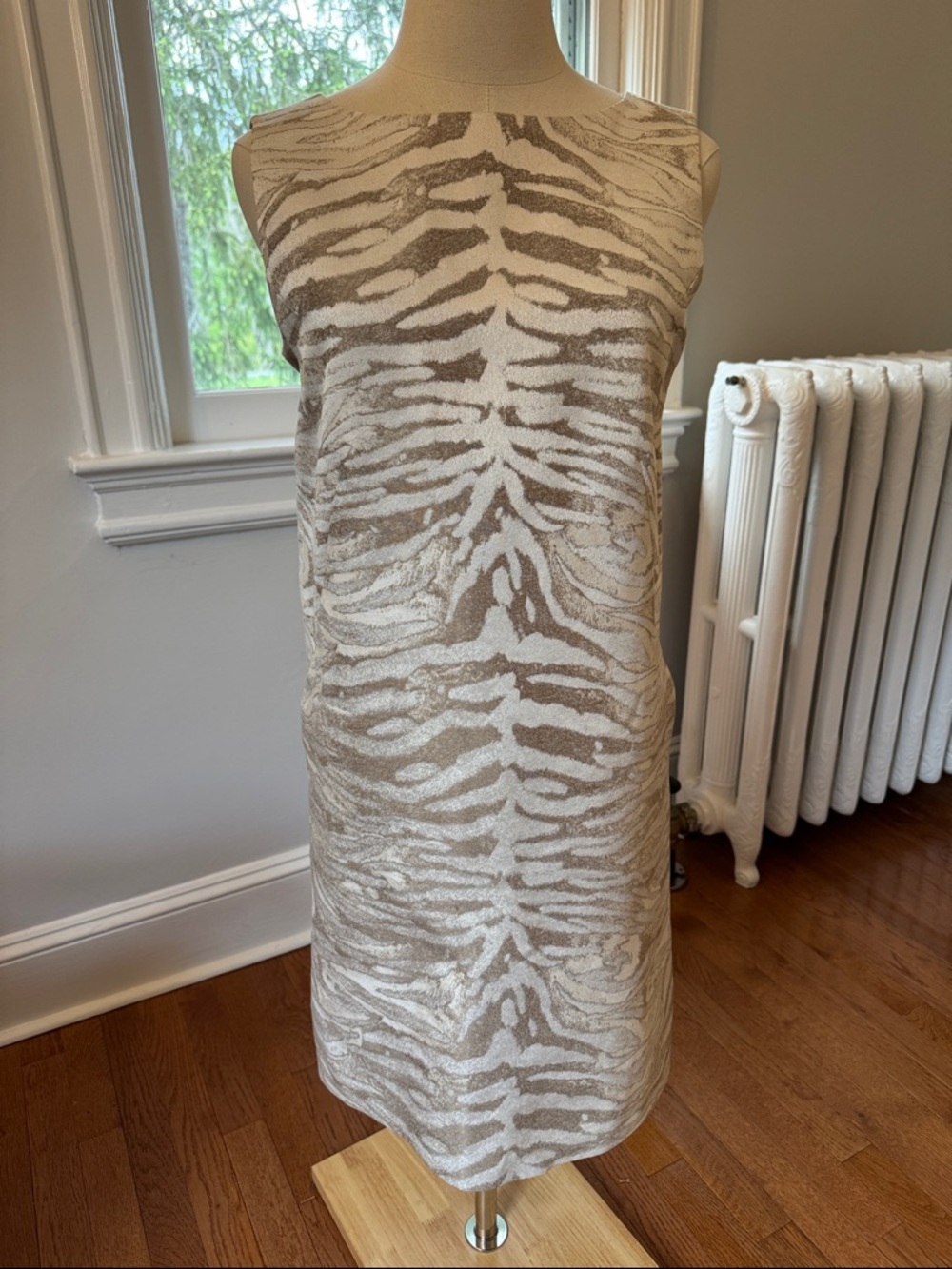 Lafayette 148 NY Zebra Jacquard Dress and jacket Set